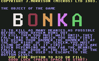 Bonka instructions