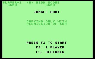 Jungle Hunt címkép