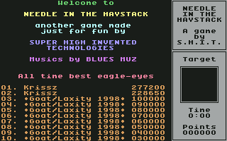 Needle in the Haystack fullos high scores